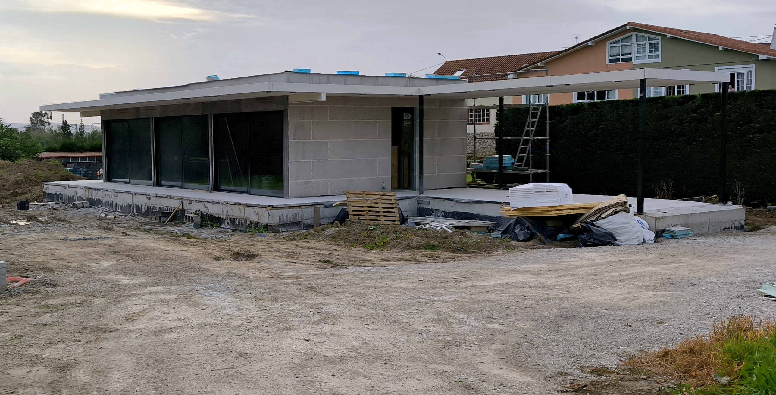 Vivienda en fase de cerramientos